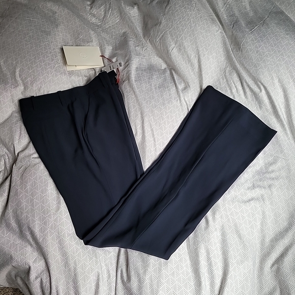 NWT Alexander McQueen Midnight Blue Dress Bootcut Pants EU Size 42/US6 - Picture 2 of 8